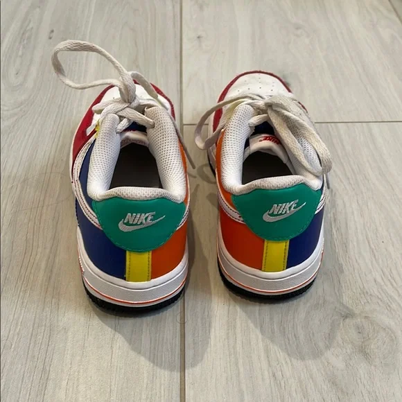 Nike Air Force 1 low top Red , blue and Yellow Sneakers - Picture 3 of 6